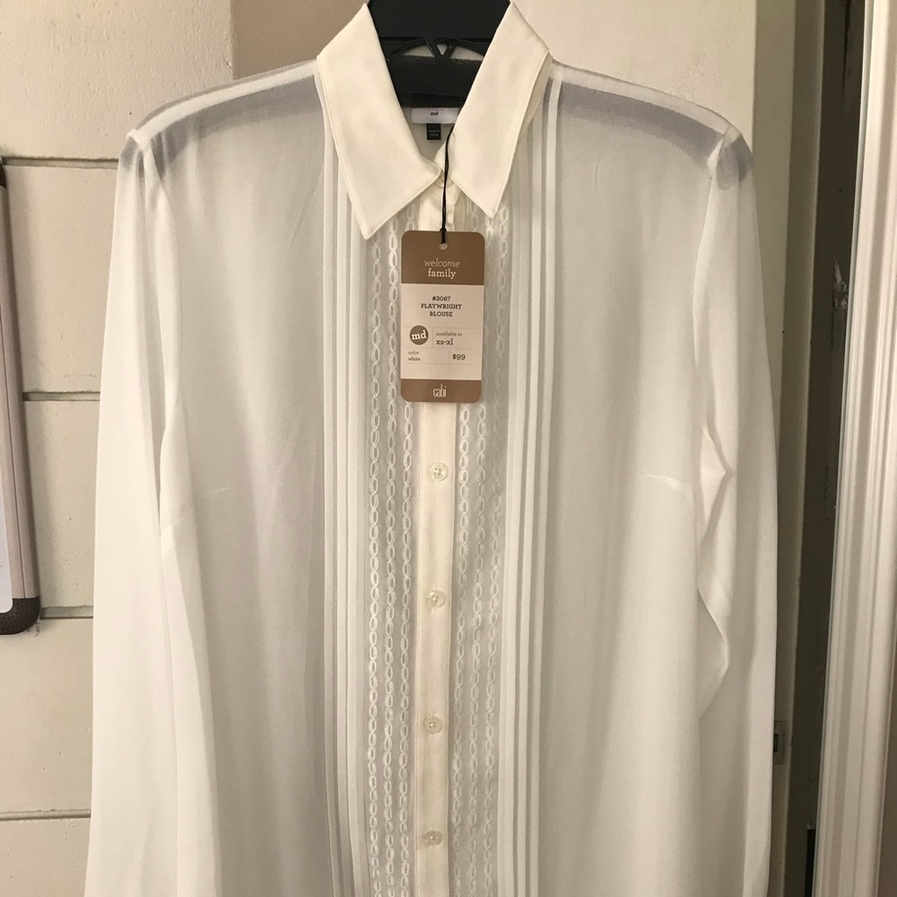 White Sheer Blouse